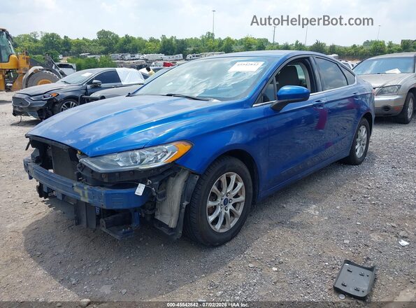 3FA6P0G70HR199478 2017 FORD FUSION Blue Vista tres cuartos delantera izquierda