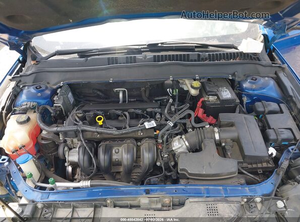 3FA6P0G70HR199478 2017 FORD FUSION Blue Vista trasera