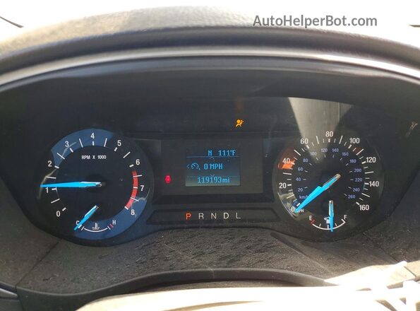 3FA6P0G70HR388261 2017 FORD FUSION White Вид щитка приладів
