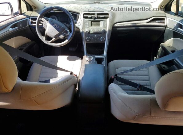 3FA6P0G70HR388261 2017 FORD FUSION White Вид панелі приладів