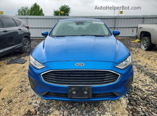 3FA6P0G70LR135708 2020 FORD FUSION Blue Вид спереду