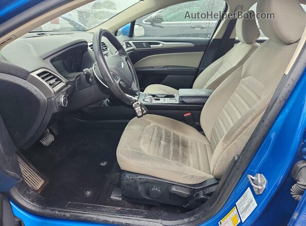 3FA6P0G70LR135708 2020 FORD FUSION Blue Вид салону спереду