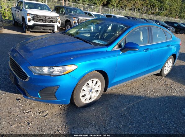 3FA6P0G71LR201070 2020 FORD FUSION Blue წინა მარცხენა ხედი სამი მეოთხედიდან