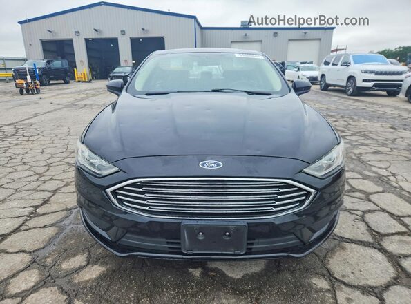 3FA6P0G72JR139773 2018 FORD FUSION Black Front view