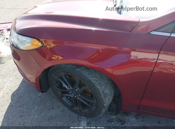 3FA6P0G72JR267737 2018 FORD FUSION Red Widok z przodu