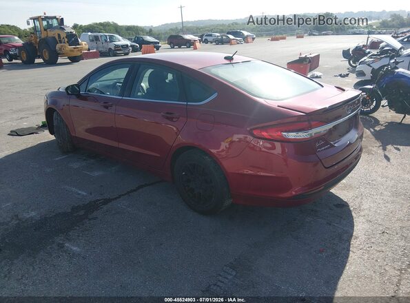 3FA6P0G72JR267737 2018 FORD FUSION Red Tył lewy
