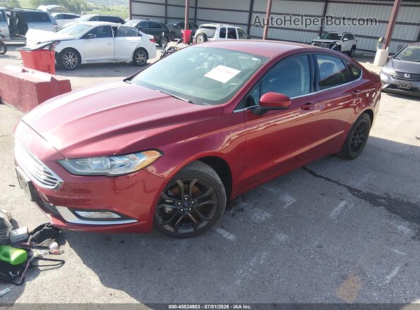 3FA6P0G72JR267737 2018 FORD FUSION Red Przód lewy