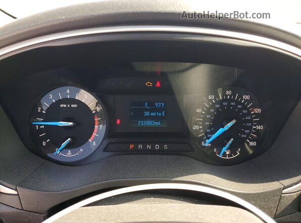 3FA6P0G73GR345466 2016 FORD FUSION Gray Widok zestawu wskaźników