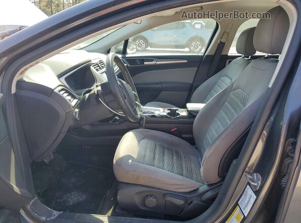3FA6P0G73GR345466 2016 FORD FUSION Gray Widok wnętrza z przodu