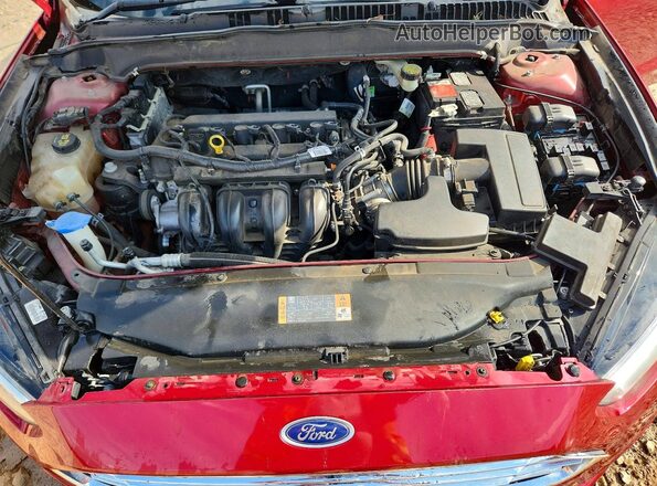3FA6P0G73GR402877 2016 FORD FUSION Red Widok wnętrza z tyłu