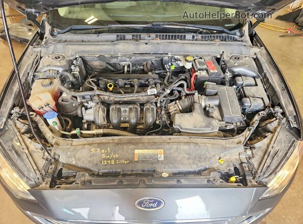 3FA6P0G73HR108509 2017 FORD FUSION Gray უკანა სალონის ხედი