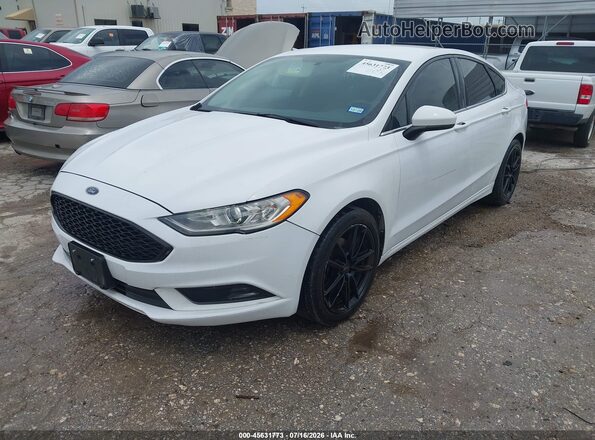 3FA6P0G73JR211323 2018 FORD FUSION White Vista tres cuartos delantera izquierda