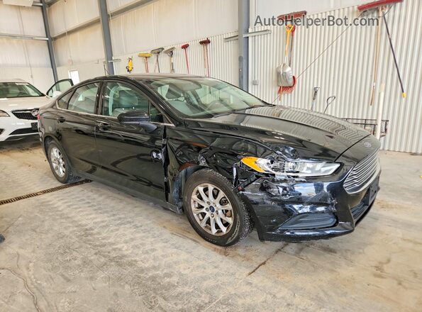 3FA6P0G74GR133885 2016 FORD FUSION Black Delantero derecho