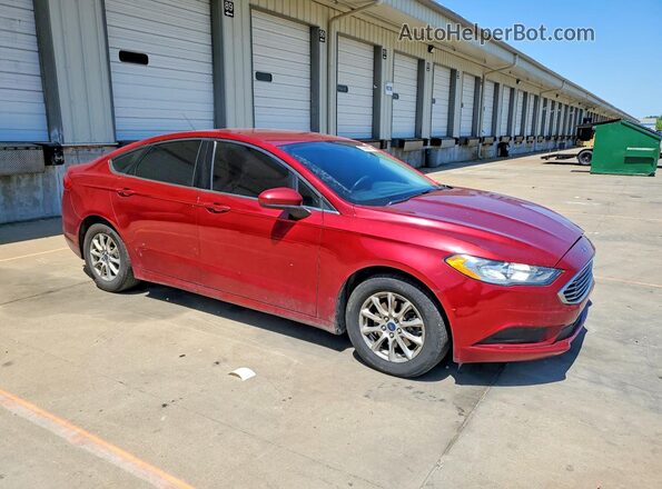 3FA6P0G74HR404543 2017 FORD FUSION Red Przód prawy