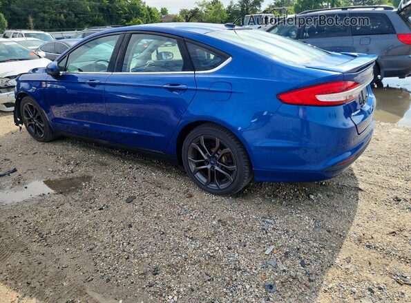3FA6P0G74JR222489 2018 FORD FUSION Синий Задняя левая четверть