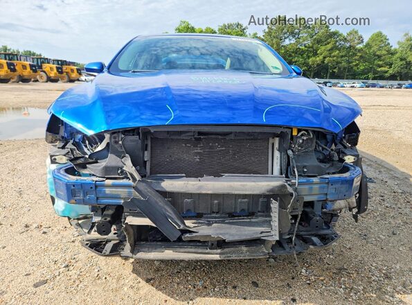 3FA6P0G74JR222489 2018 FORD FUSION Синий Вид спереди