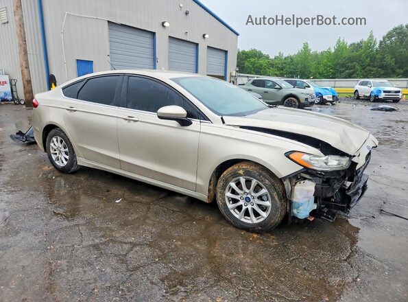 3FA6P0G74JR261504 2018 FORD FUSION Желто-коричневый Передняя правая четверть