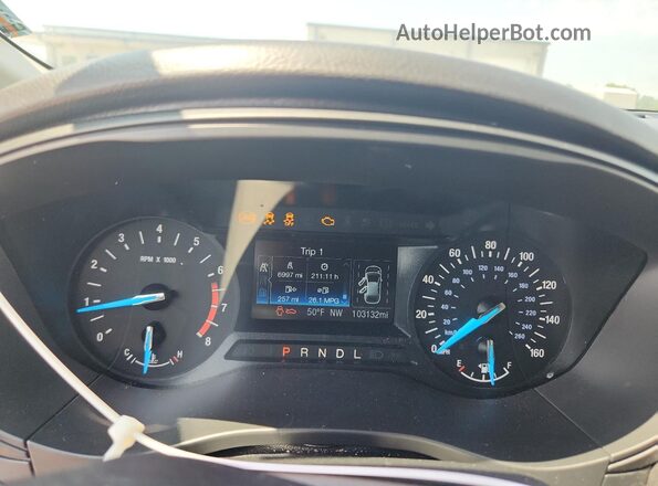 3FA6P0G74LR245158 2020 FORD FUSION Black ხელსაწყოთა პანელის ხედი