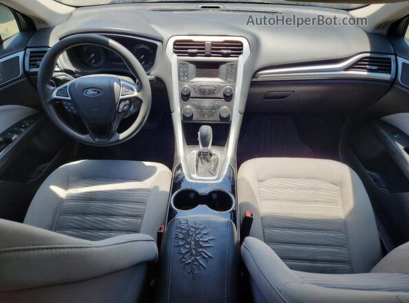 3FA6P0G75GR218833 2016 FORD FUSION Black Dashboard view