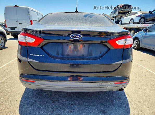 3FA6P0G75GR218833 2016 FORD FUSION Black Rear view