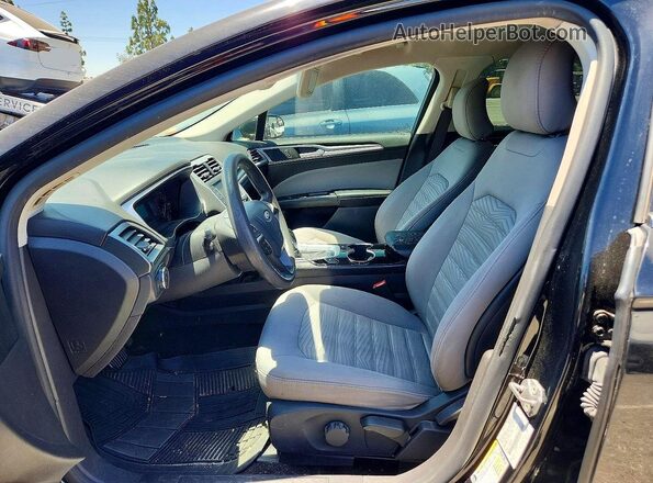 3FA6P0G75GR218833 2016 FORD FUSION Black Front interior view