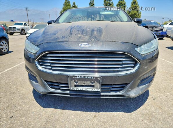 3FA6P0G75GR218833 2016 FORD FUSION Black Front view