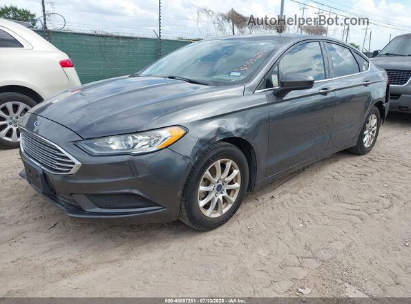 3FA6P0G75HR349679 2017 FORD FUSION Gray Front left