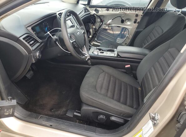 3FA6P0G75JR174775 2018 FORD FUSION Beige წინა სალონის ხედი
