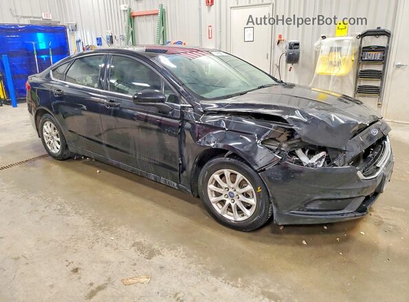 3FA6P0G75JR237857 2018 FORD FUSION Black Передня права чверть