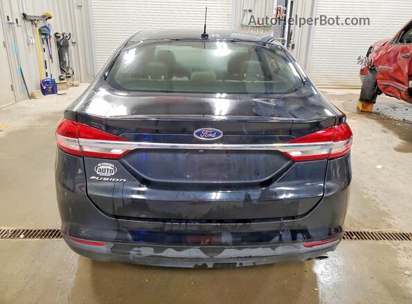 3FA6P0G75JR237857 2018 FORD FUSION Black Вид ззаду
