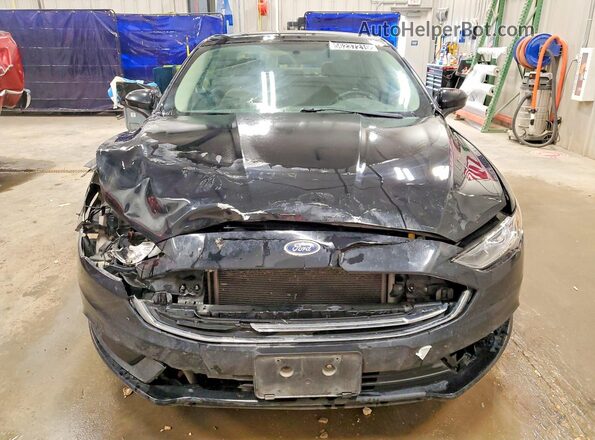 3FA6P0G75JR237857 2018 FORD FUSION Black Вид спереду