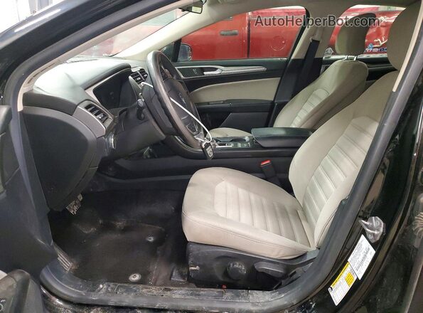 3FA6P0G75JR237857 2018 FORD FUSION Black Вид салону спереду
