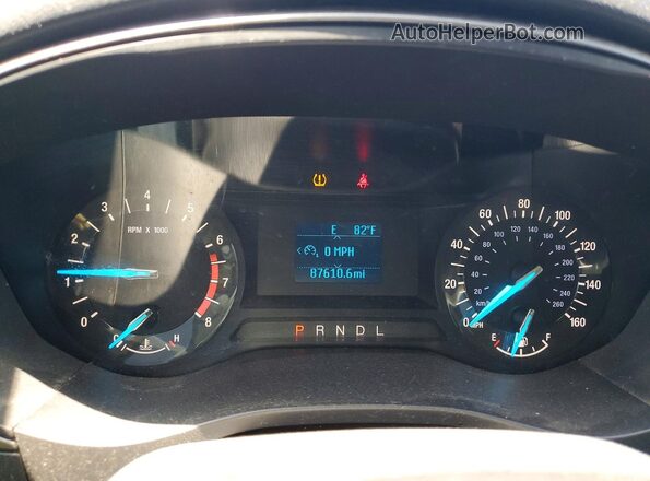 3FA6P0G75JR237857 2018 FORD FUSION Black Вид щитка приладів