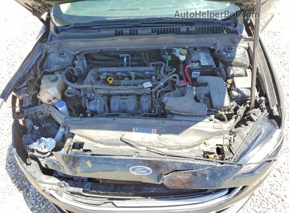 3FA6P0G75JR237857 2018 FORD FUSION Black Вид задньої частини салону