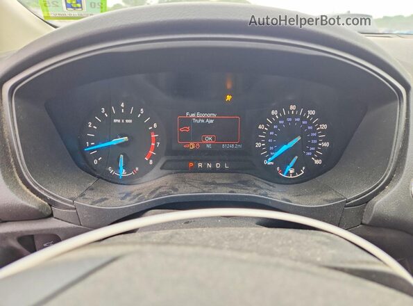 3FA6P0G75KR227931 2019 FORD FUSION Black Vista del cuadro de instrumentos