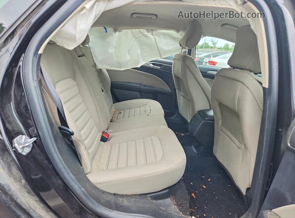 3FA6P0G75KR227931 2019 FORD FUSION Black Vista de los asientos traseros