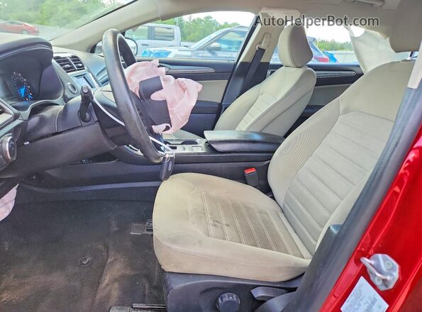 3FA6P0G75LR163035 2020 FORD FUSION Burgundy Widok wnętrza z przodu