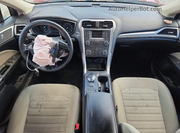3FA6P0G75LR163035 2020 FORD FUSION Burgundy Widok deski rozdzielczej