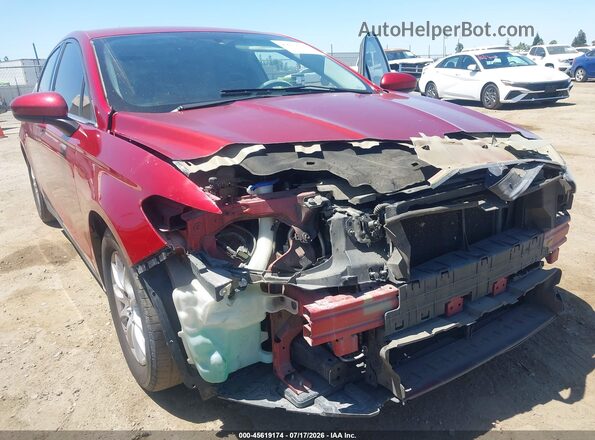 3FA6P0G76GR116067 2016 FORD FUSION Красный Вид спереди