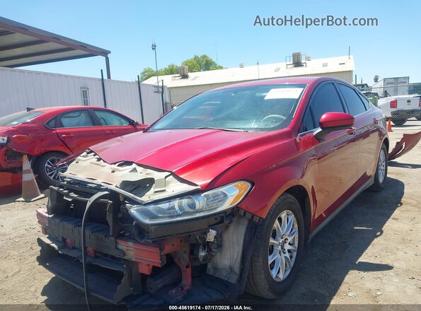 3FA6P0G76GR116067 2016 FORD FUSION Красный Передняя левая четверть