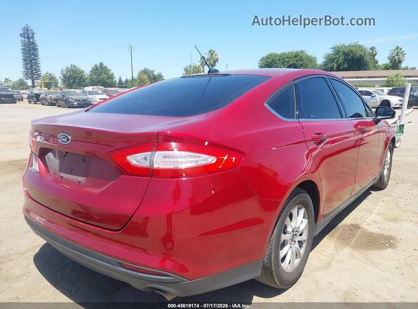 3FA6P0G76GR116067 2016 FORD FUSION Красный Задняя правая четверть