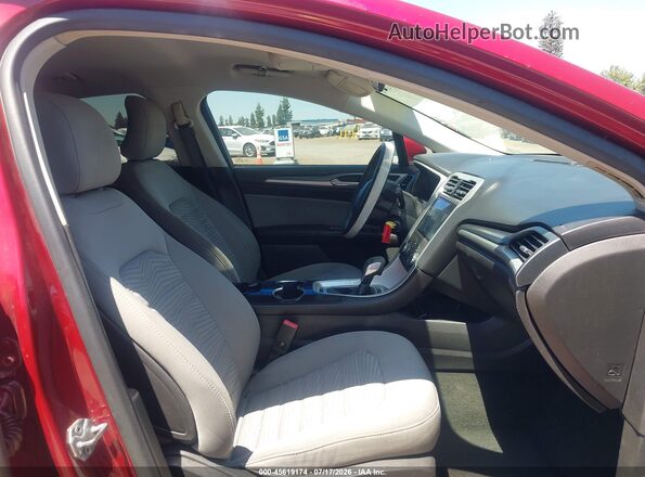 3FA6P0G76GR116067 2016 FORD FUSION Красный Вид салона спереди