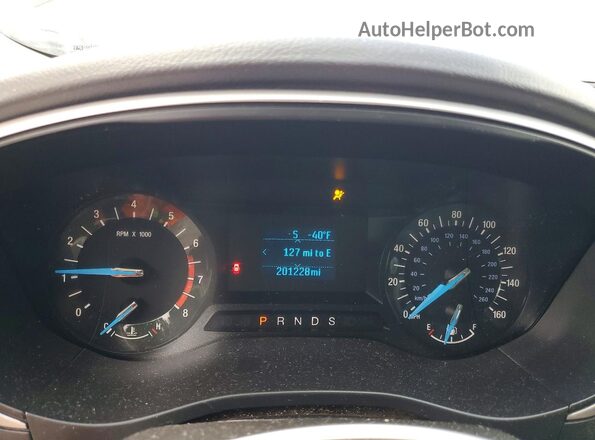 3FA6P0G76GR121124 2016 FORD FUSION White Вид щитка приладів