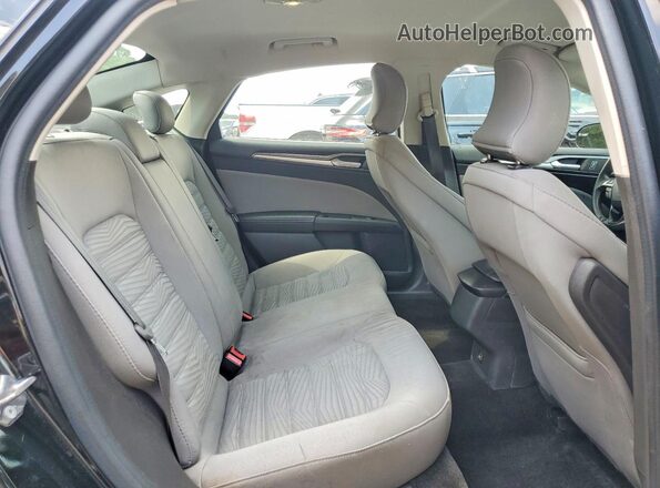 3FA6P0G76GR333134 2016 FORD FUSION Black Rear seats view