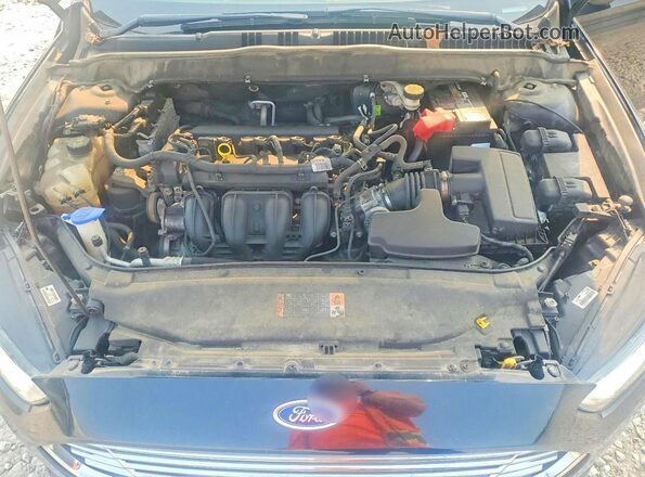 3FA6P0G76GR353190 2016 FORD FUSION Black Widok wnętrza z tyłu