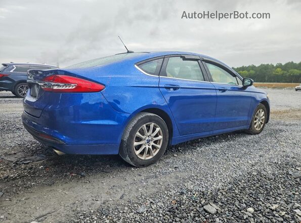 3FA6P0G76HR174360 2017 FORD FUSION Blue Trasero derecho
