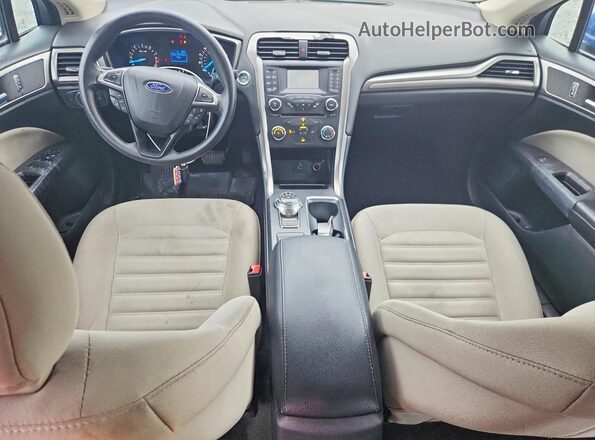 3FA6P0G76HR174360 2017 FORD FUSION Blue Vista del salpicadero