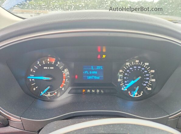 3FA6P0G76HR174360 2017 FORD FUSION Blue Vista del cuadro de instrumentos