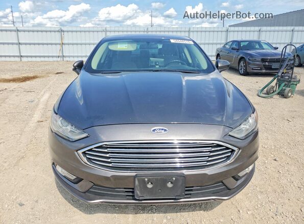 3FA6P0G76HR360609 2017 FORD FUSION Charcoal Widok z przodu