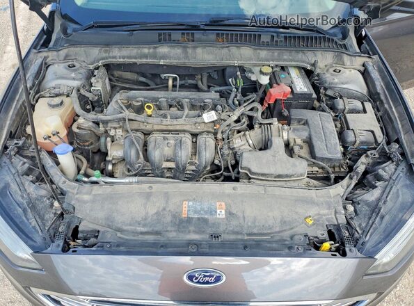 3FA6P0G76HR360609 2017 FORD FUSION Charcoal Widok wnętrza z tyłu